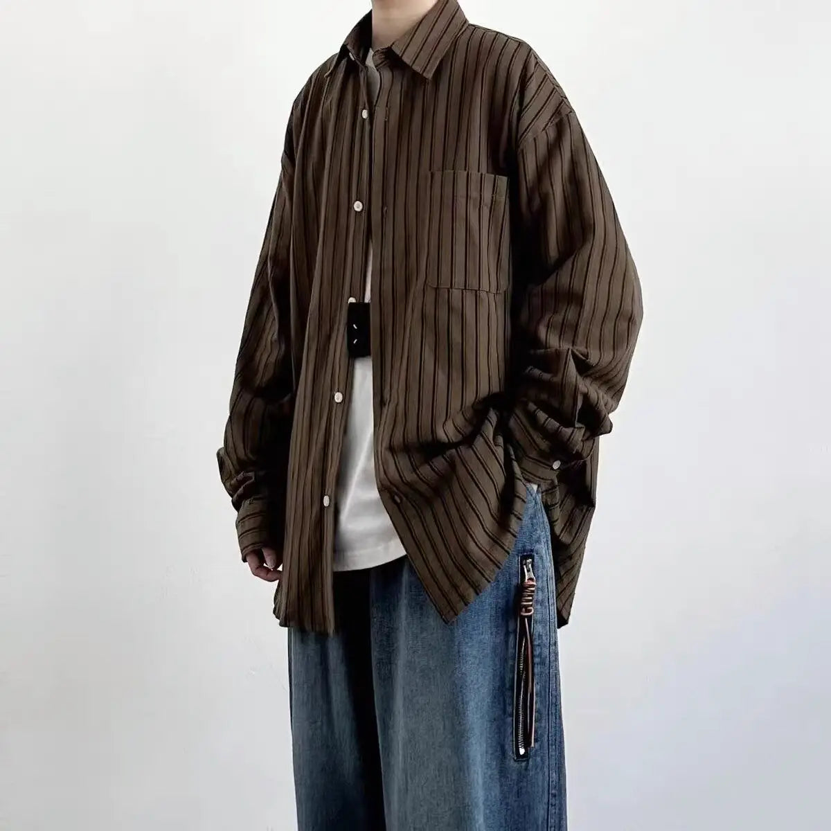 Retro Striped Long Sleeve Shirt