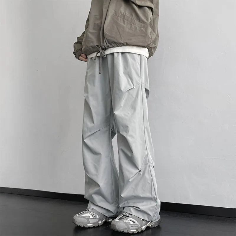 American Streetwear Loose Paratrooper Cargo Pants