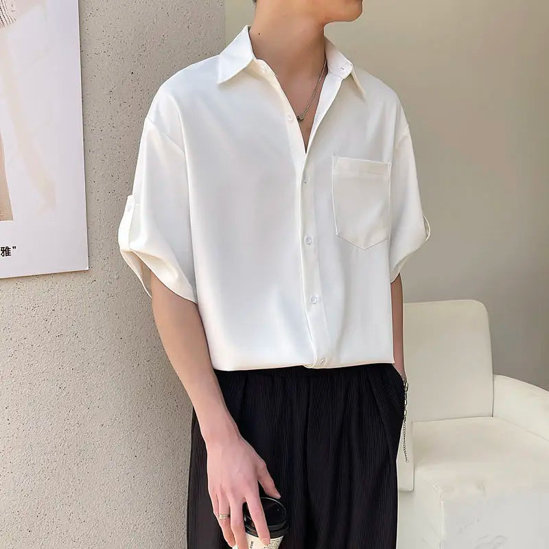 Cool Ice Silk Short Sleeve Shirt
