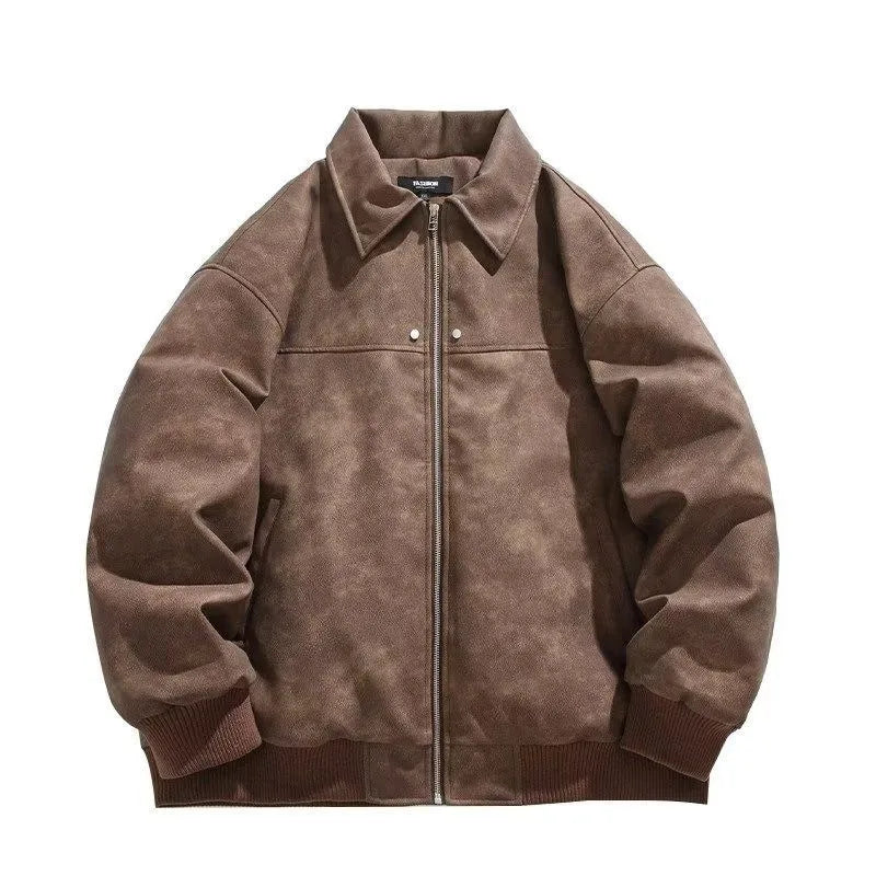 Retro Brown Motorcycle Jacket