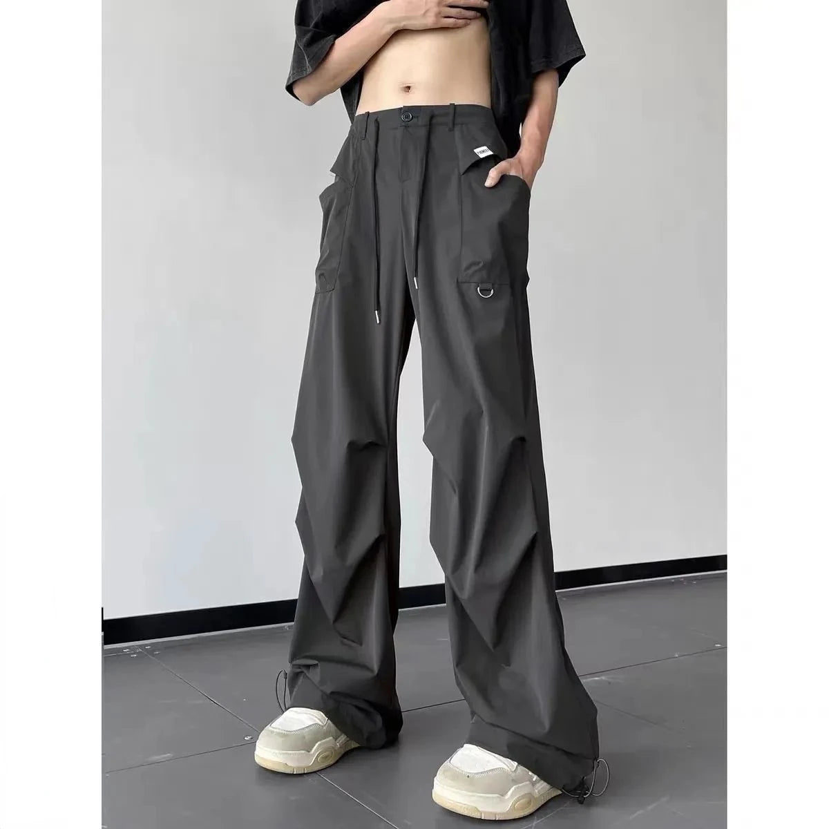 Quick-Drying Cargo Parachute Pants for Men
