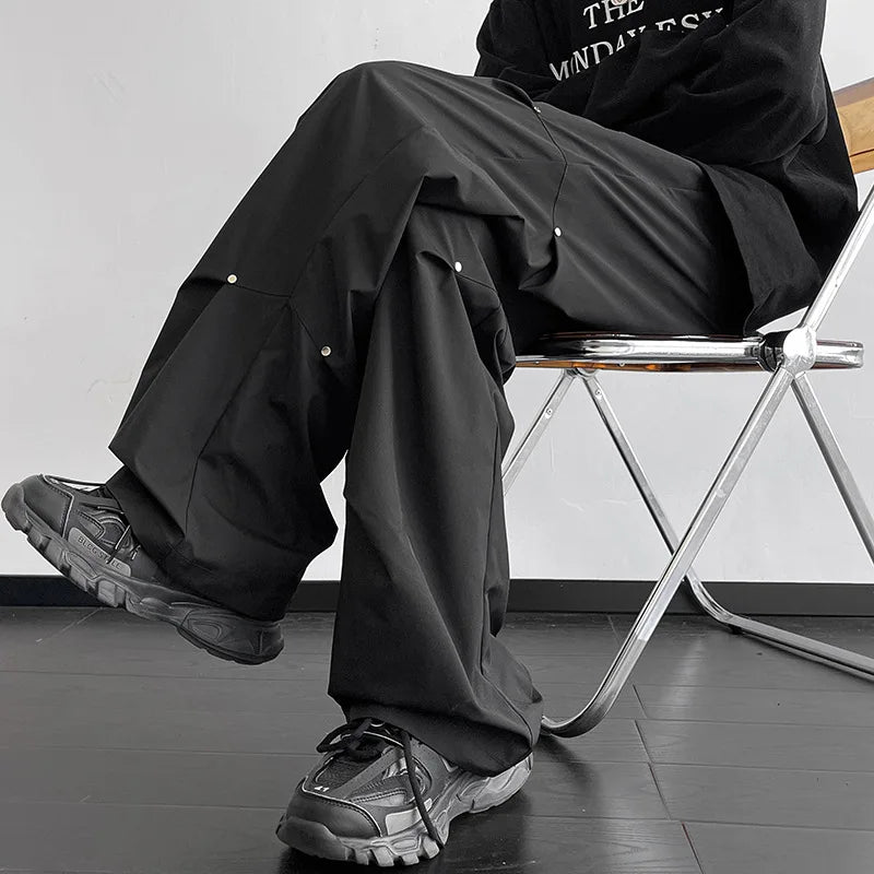 American Streetwear Loose Paratrooper Cargo Pants