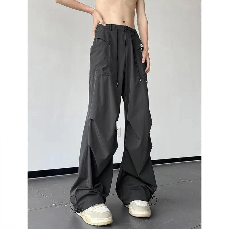 Quick-Drying Cargo Parachute Pants for Men
