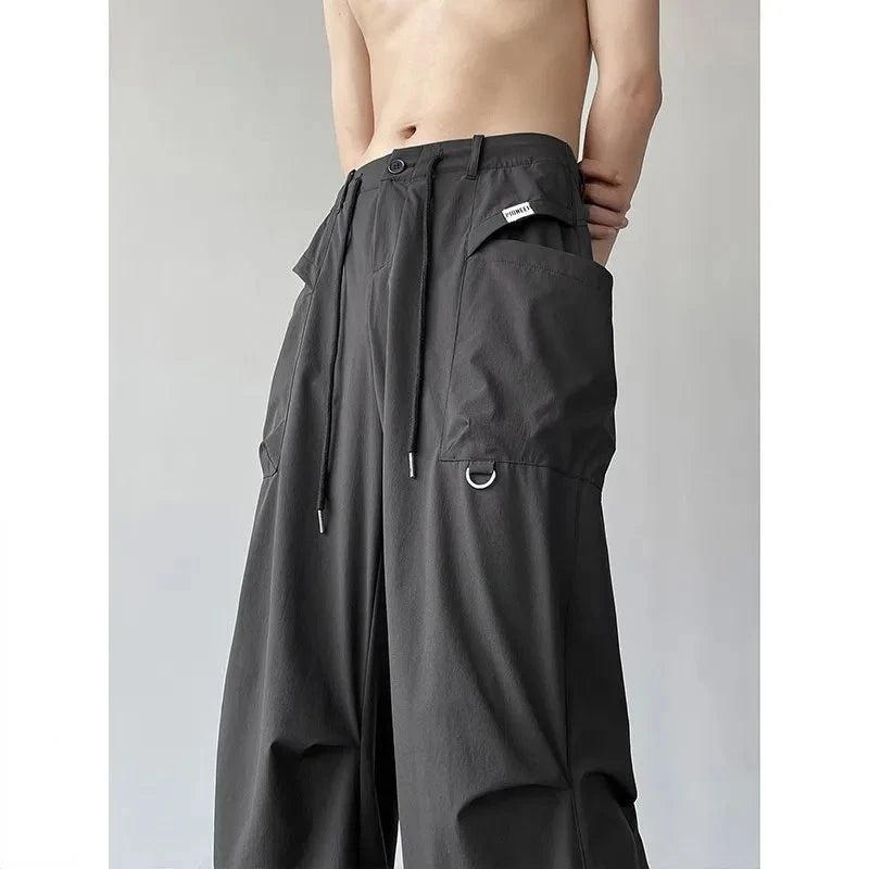 Quick-Drying Cargo Parachute Pants for Men