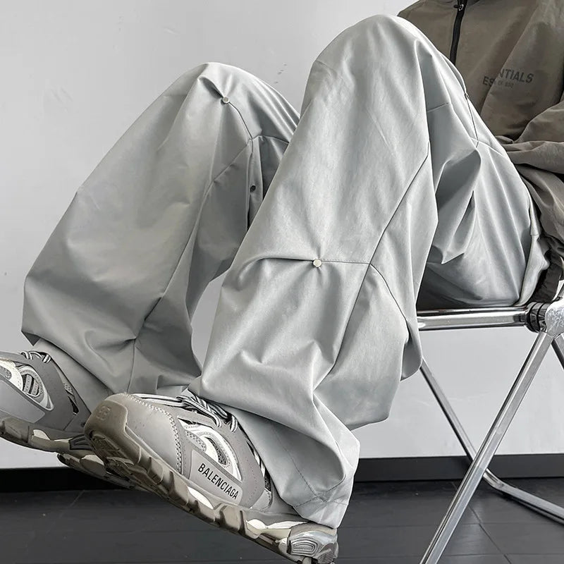 American Streetwear Loose Paratrooper Cargo Pants