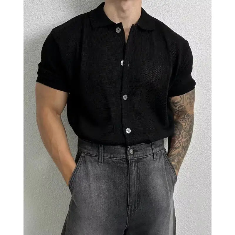 Slim Fit Knitted Polo Shirt