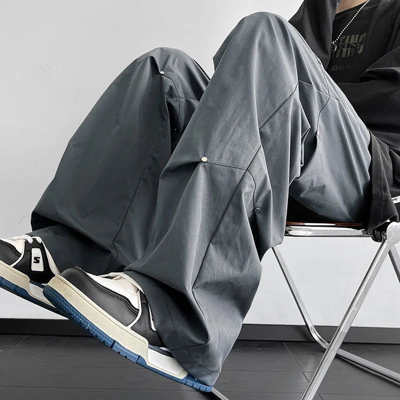 American Streetwear Loose Paratrooper Cargo Pants