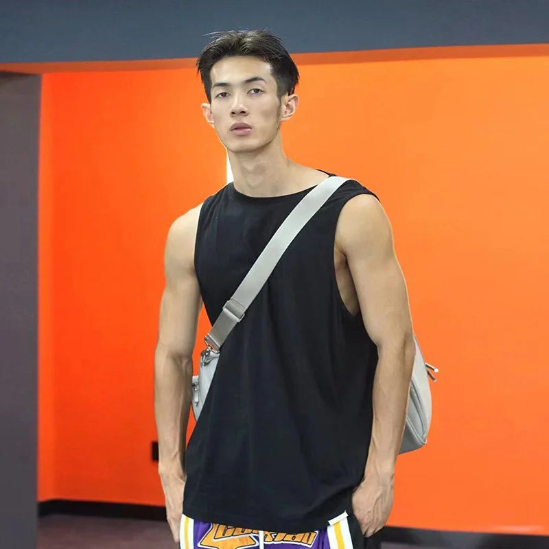 Solid Color Sports Vest