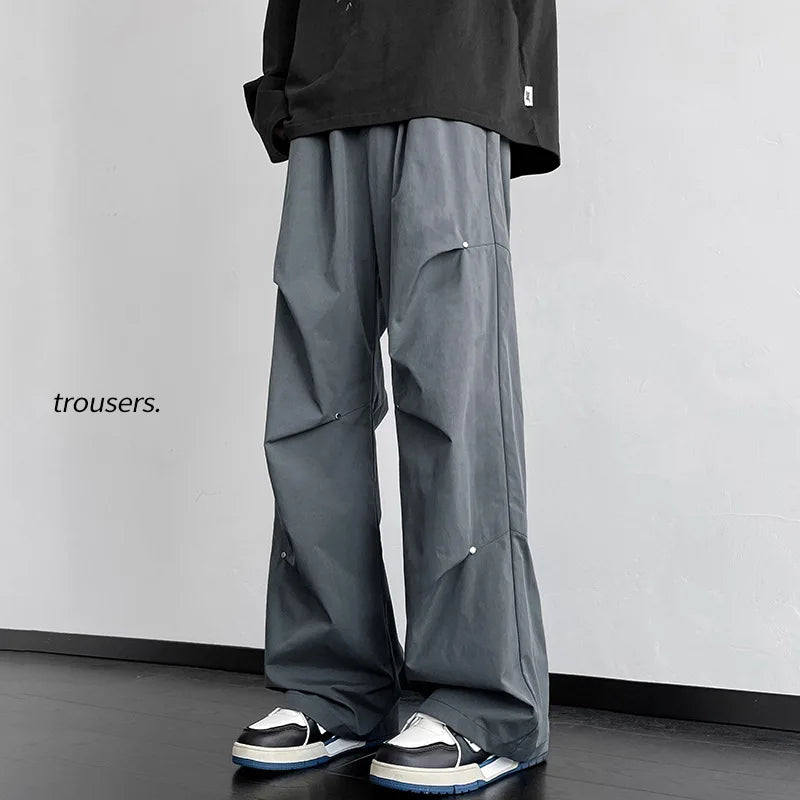 American Streetwear Loose Paratrooper Cargo Pants