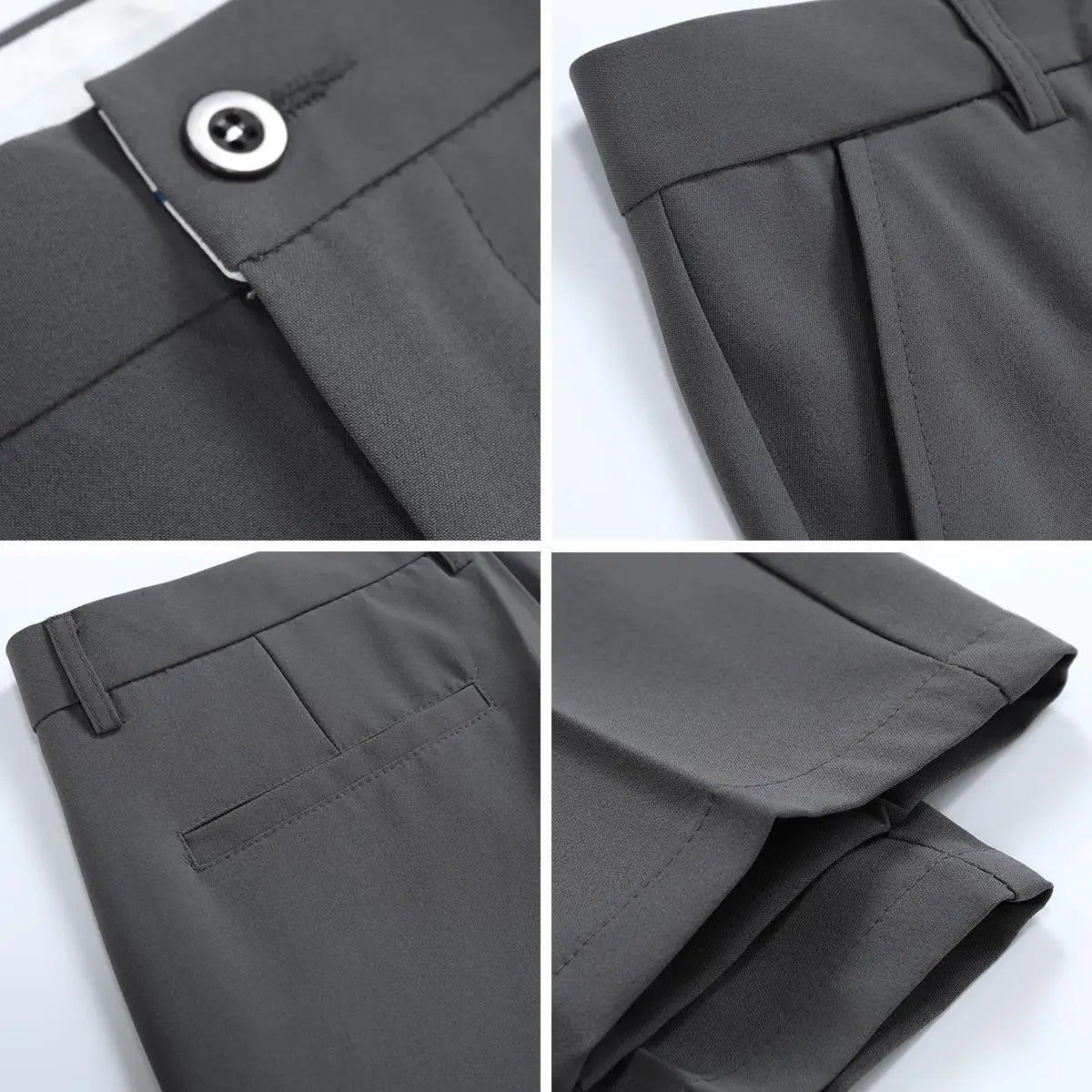 All-Match Loose Straight-Leg Ice Silk Pants for Men