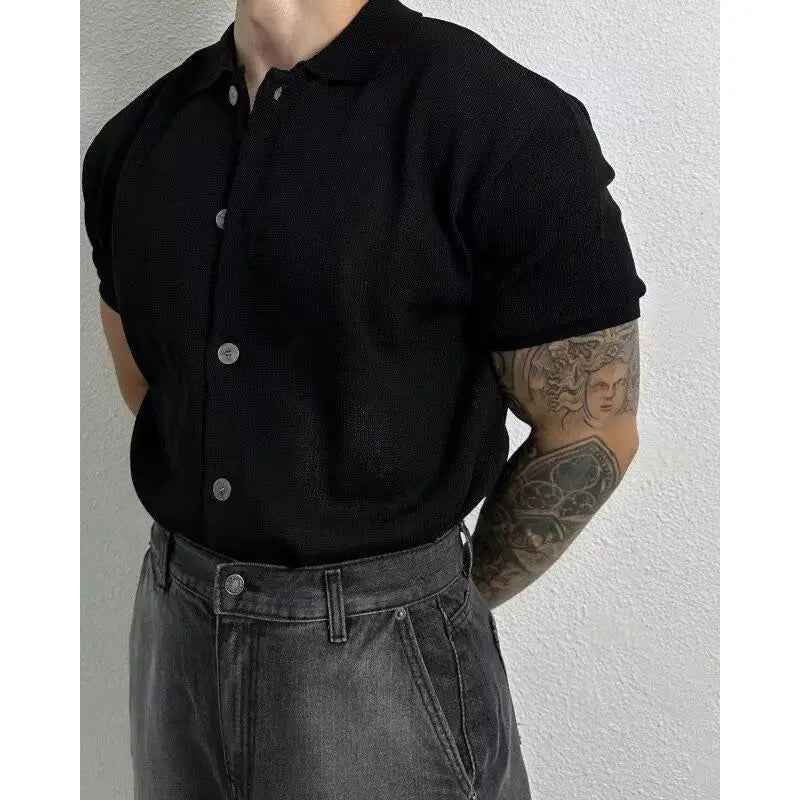 Slim Fit Knitted Polo Shirt