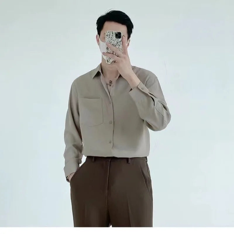 All-Match Drape Long Sleeve Shirt