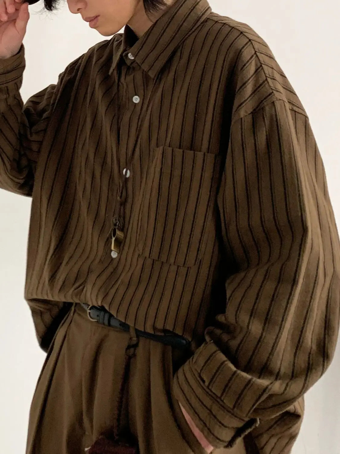 Retro Striped Long Sleeve Shirt