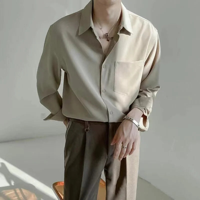 All-Match Drape Long Sleeve Shirt
